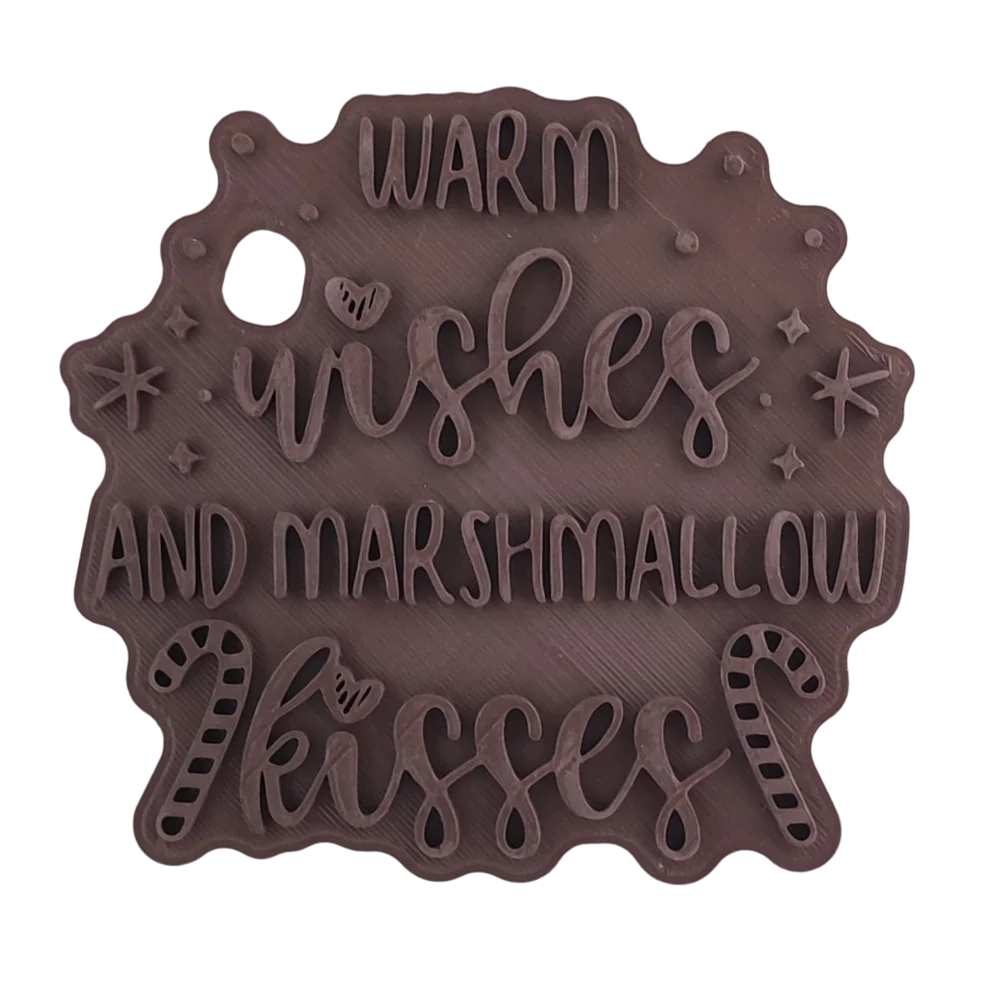 Warm wishes and Marshmallow kisses- Stempel - Spruchstempel