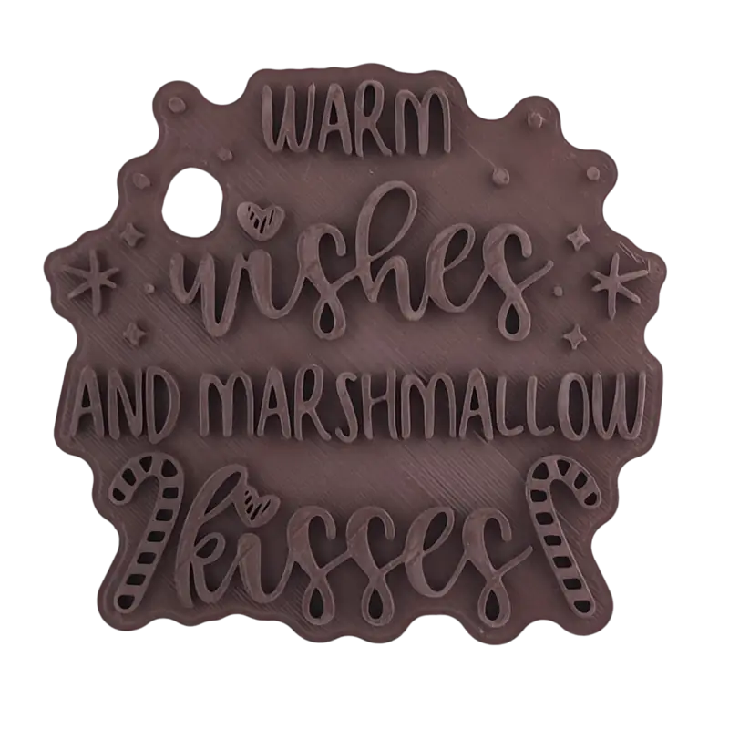 Warm wishes and Marshmallow kisses- Stempel - Spruchstempel