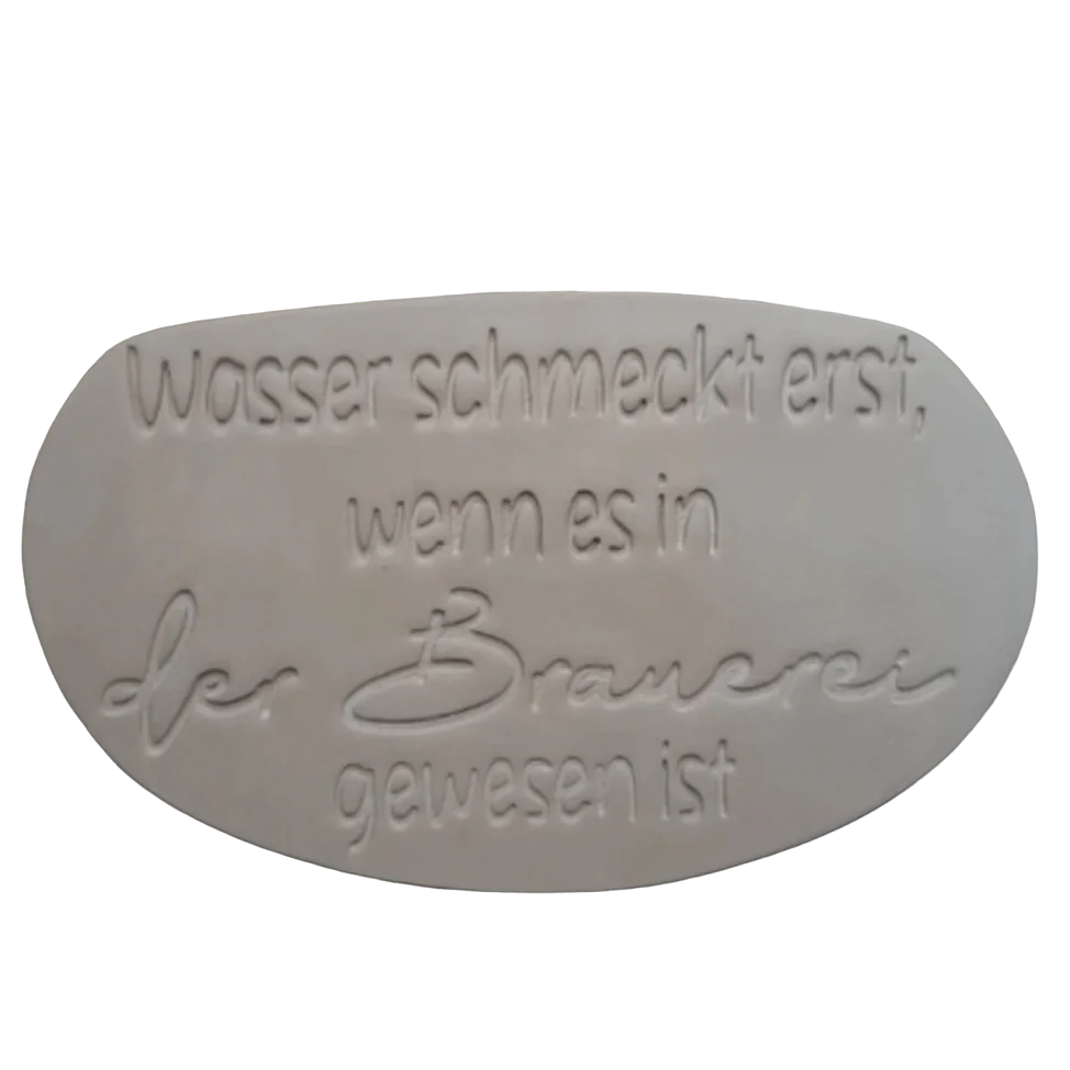 Wasser schmeckt erst wenn es in der Brauerei gewesen ist - Stempel - Minseart