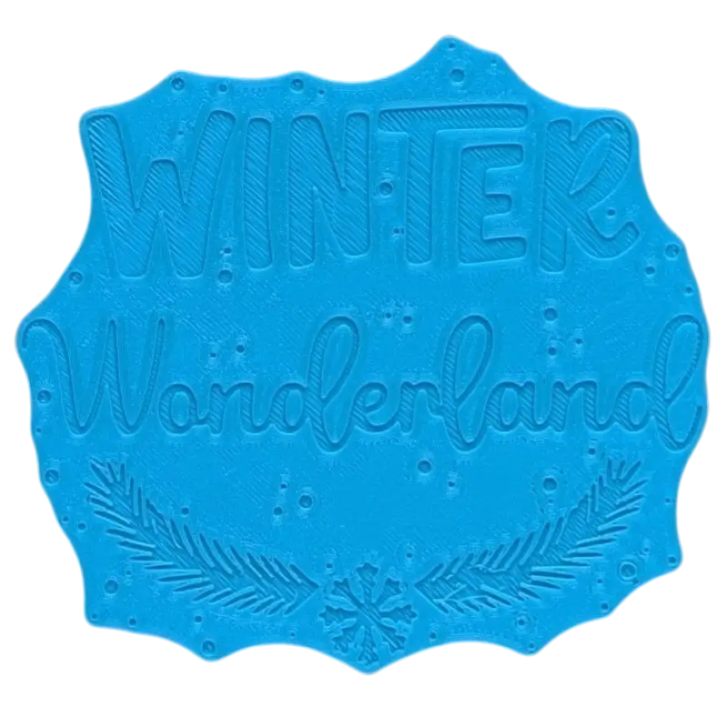 Winter Wonderland - Keramikstempel Prägestempel - Spruchstempel