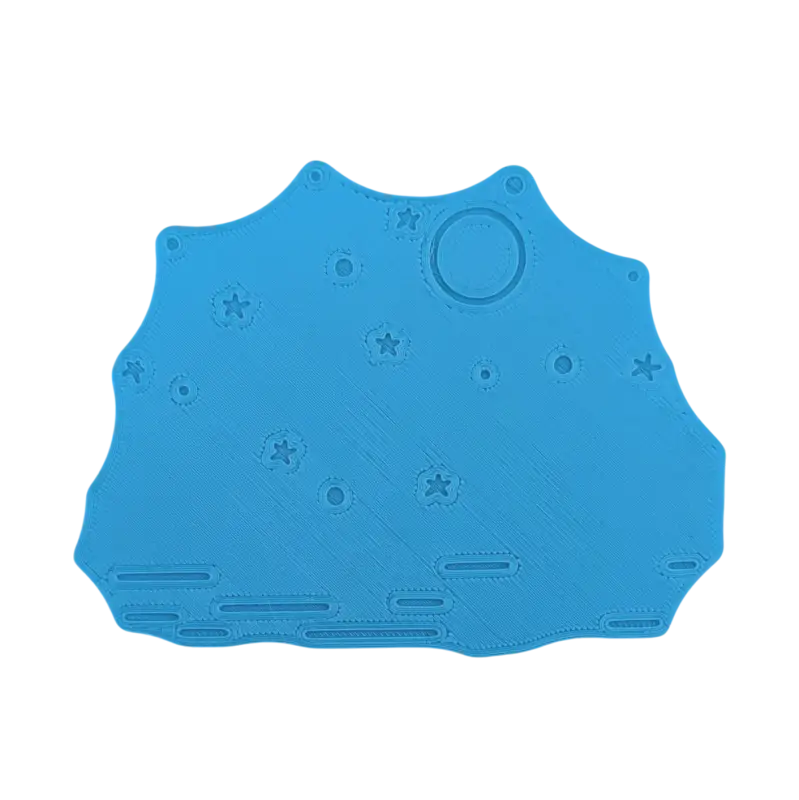 Winterlandschaft mit Rentier - Keramikstempel Prägestempel - Spruchstempel