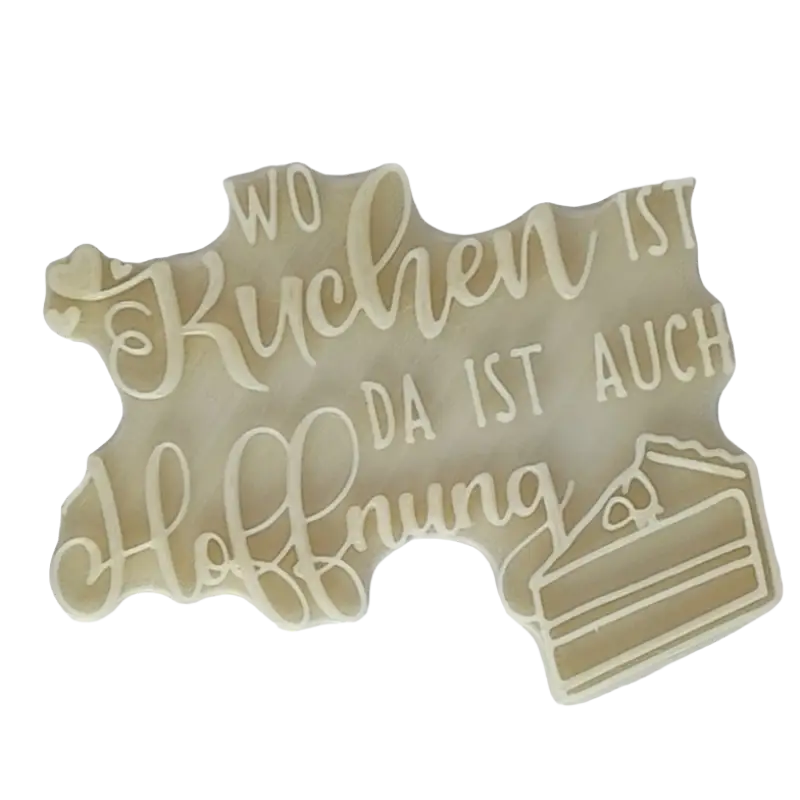Wo Kuchen ist da ist auch Hoffnung - Stempel - Minseart