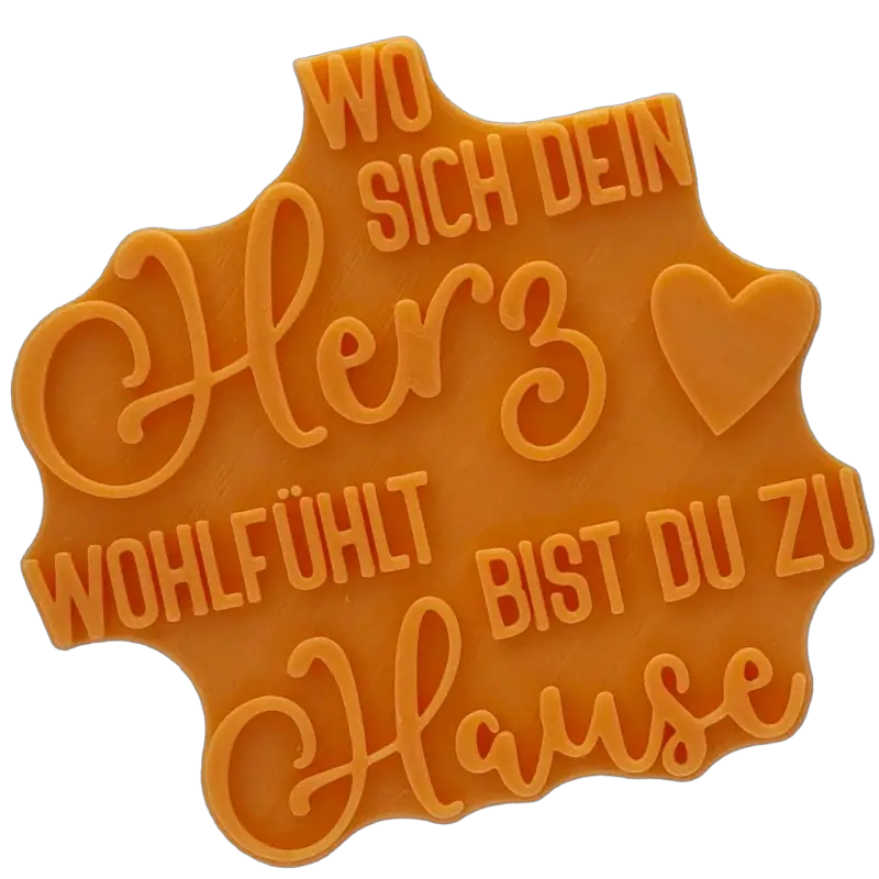 Wo sich dein Herz wohlfühlt bist du Zuhause - Stempel - Minseart