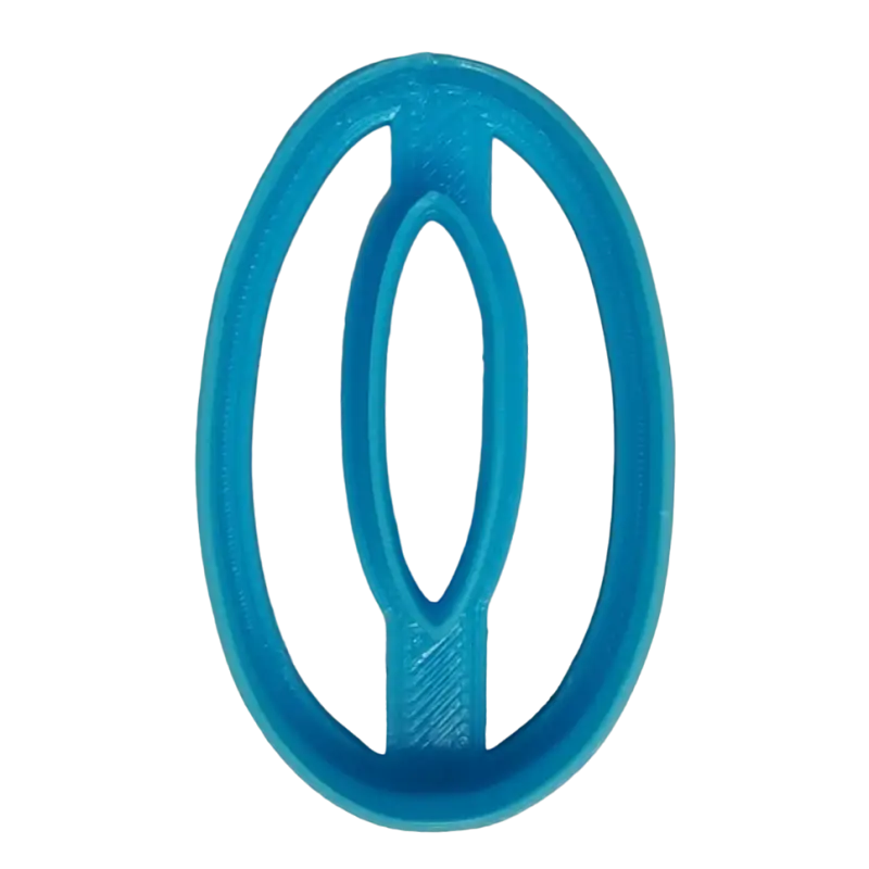 Zahlen Ausstecher/Cutter 2 - Null 6cm hoch - Spruchstempel