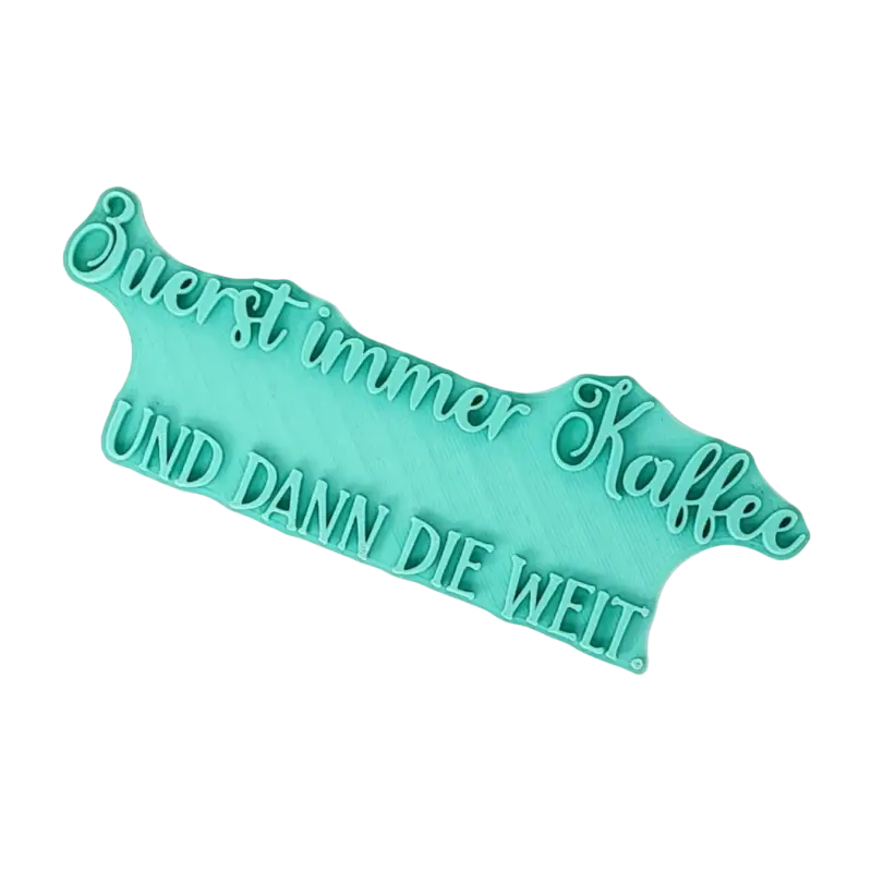 Zuerst immer Kaffee und dann die Welt - Stempel - Minseart