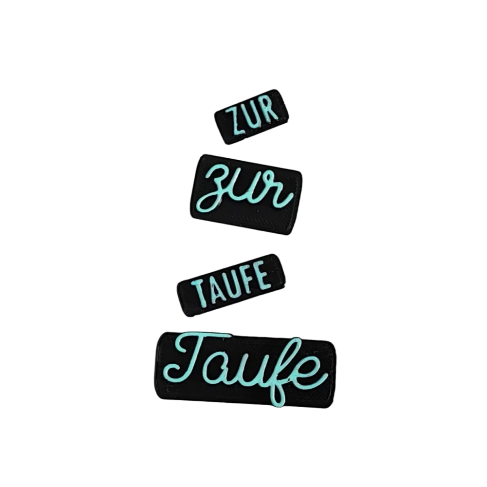 zur Taufe - Stempel - Spruchstempel