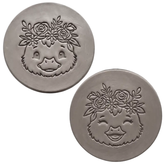 2er Set Keramikstempel ’Entchen-Zauber’ – Lachend & Sanft - osterstempel