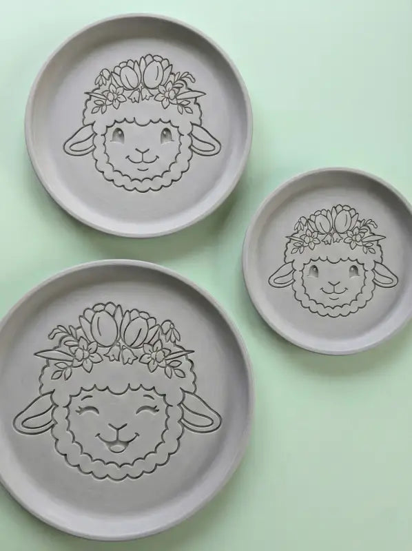 2er Set Keramikstempel ’Lämmer-Glück’ Sanft & Fröhlich - osterstempel