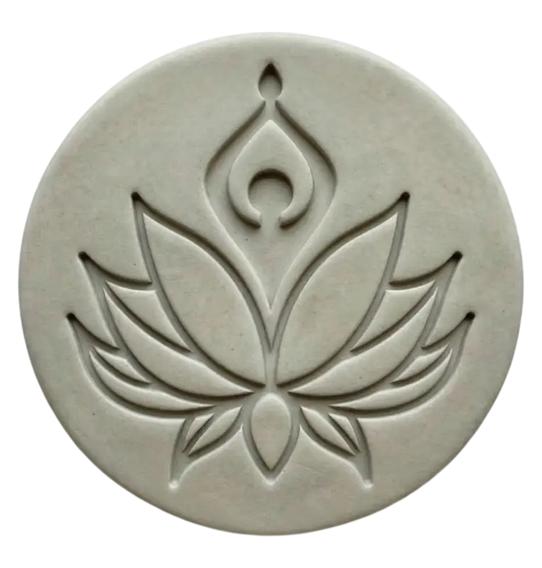 4er Spar-Set Keramikstempel ’Zen Lotus Reise’