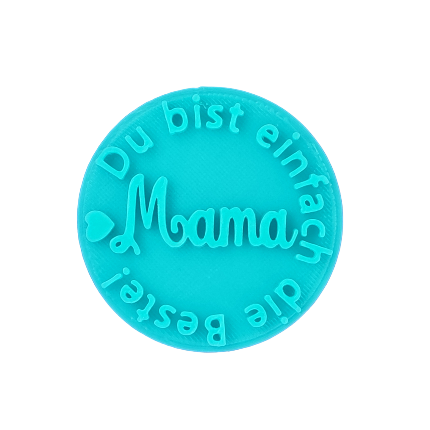 Präziser Stempel „Du bist einfach die Beste! Mama“ mit kleinem Herz-Detail für Ton. Hochwertiger Keramikstempel von MinseArt für tiefe Konturen – eine kreative Töpfer-Idee für handgefertigte Geschenke zum Muttertag und dein nächstes Projekt.