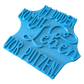 Im Duden kommt Leben vor Putzen - Stempel | Witziger Textstempel für Ton - Minseart