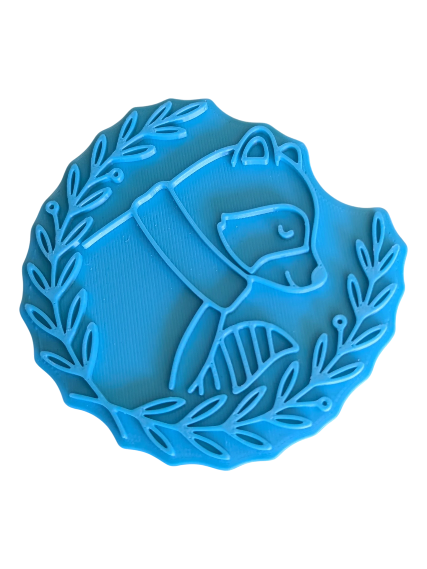 Ceramic stamp "Gentle Duckling" – Cute view with floral splendor (12cm - 19cm)