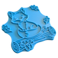 Ceramic stamp "Gentle Duckling" – Cute view with floral splendor (12cm - 19cm)