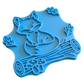 Ceramic stamp "Gentle Duckling" – Cute view with floral splendor (12cm - 19cm)