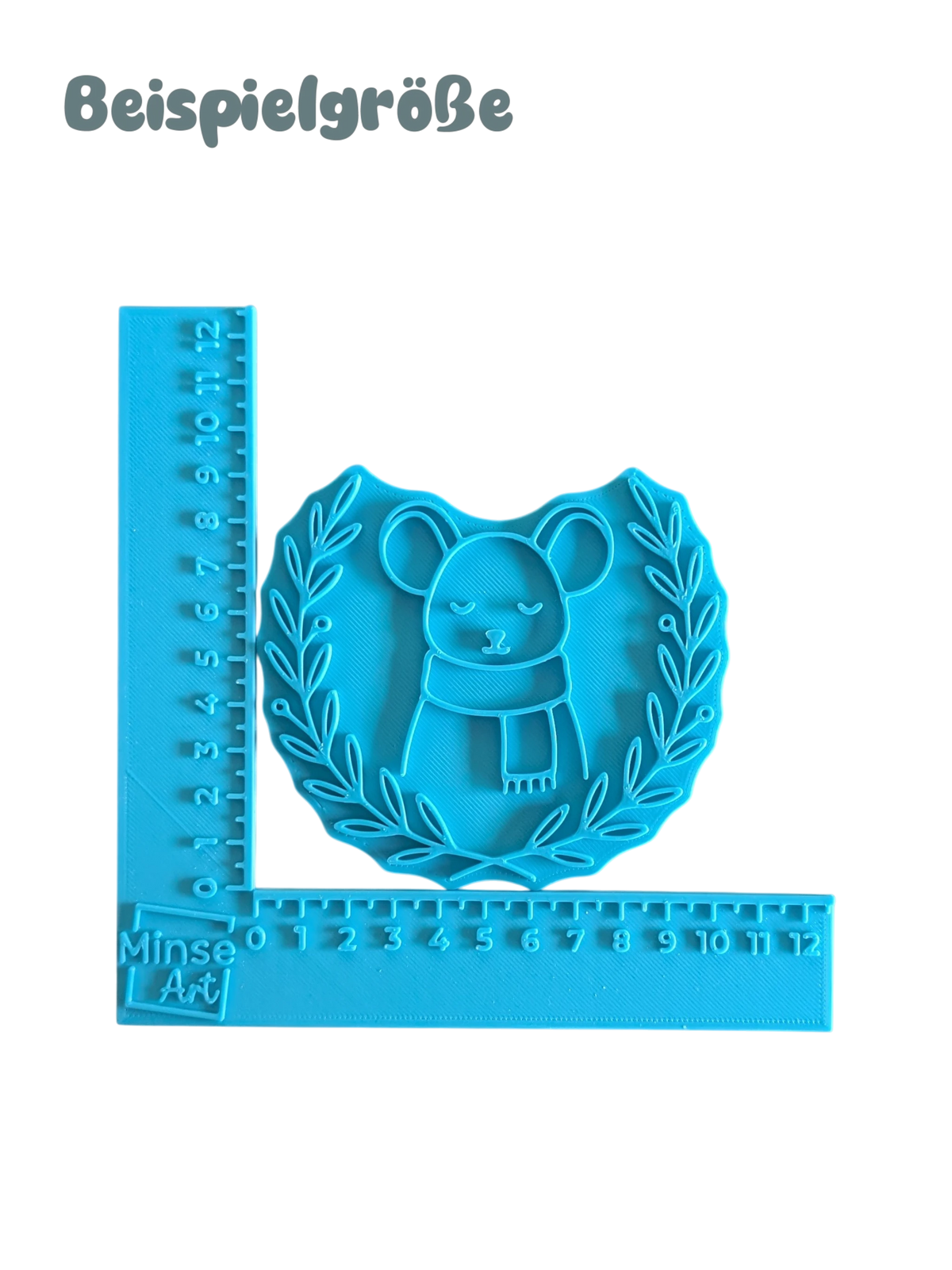 Ceramic stamp "Gentle Duckling" – Cute view with floral splendor (12cm - 19cm)