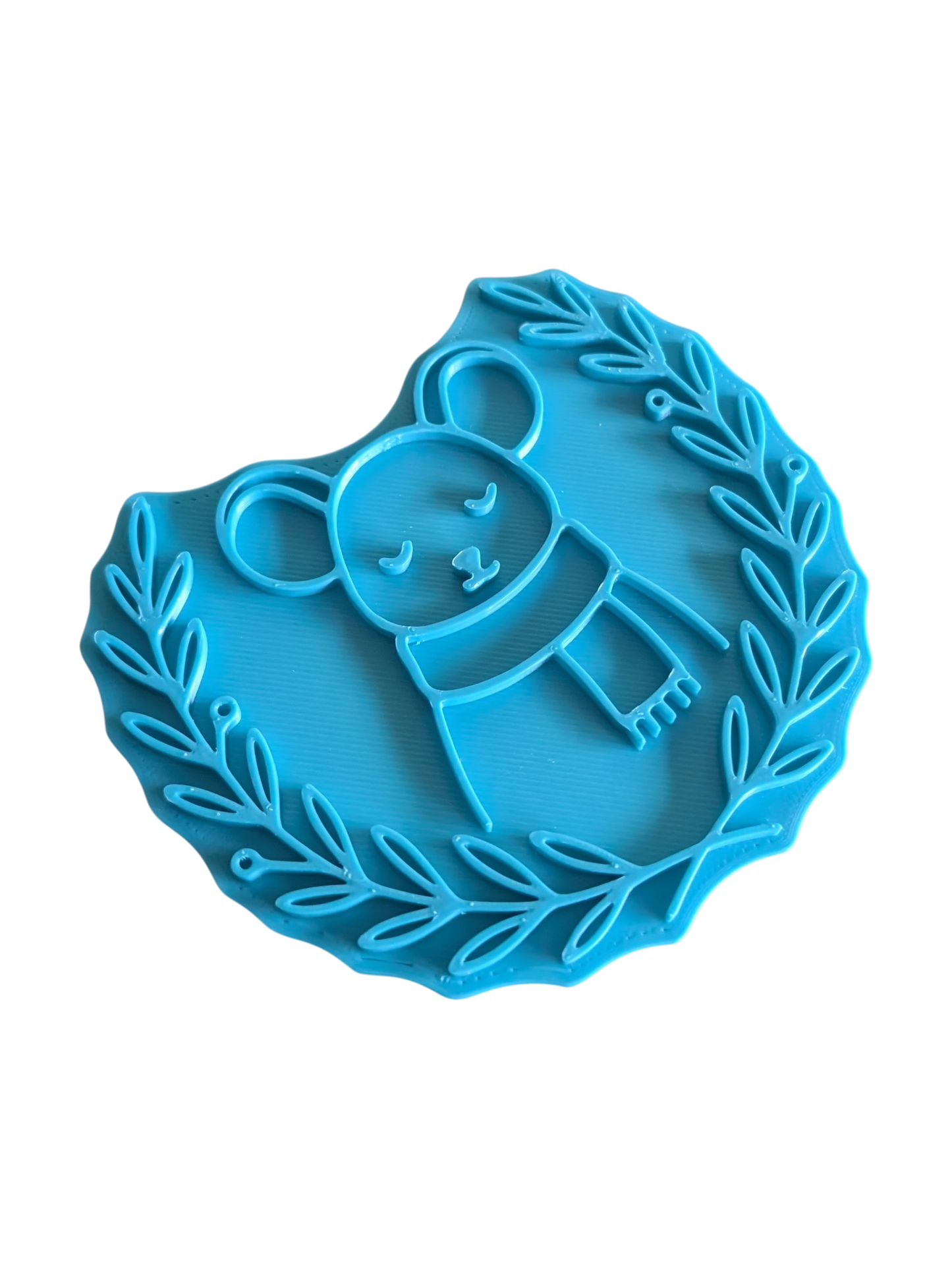 Ceramic stamp "Gentle Duckling" – Cute view with floral splendor (12cm - 19cm)