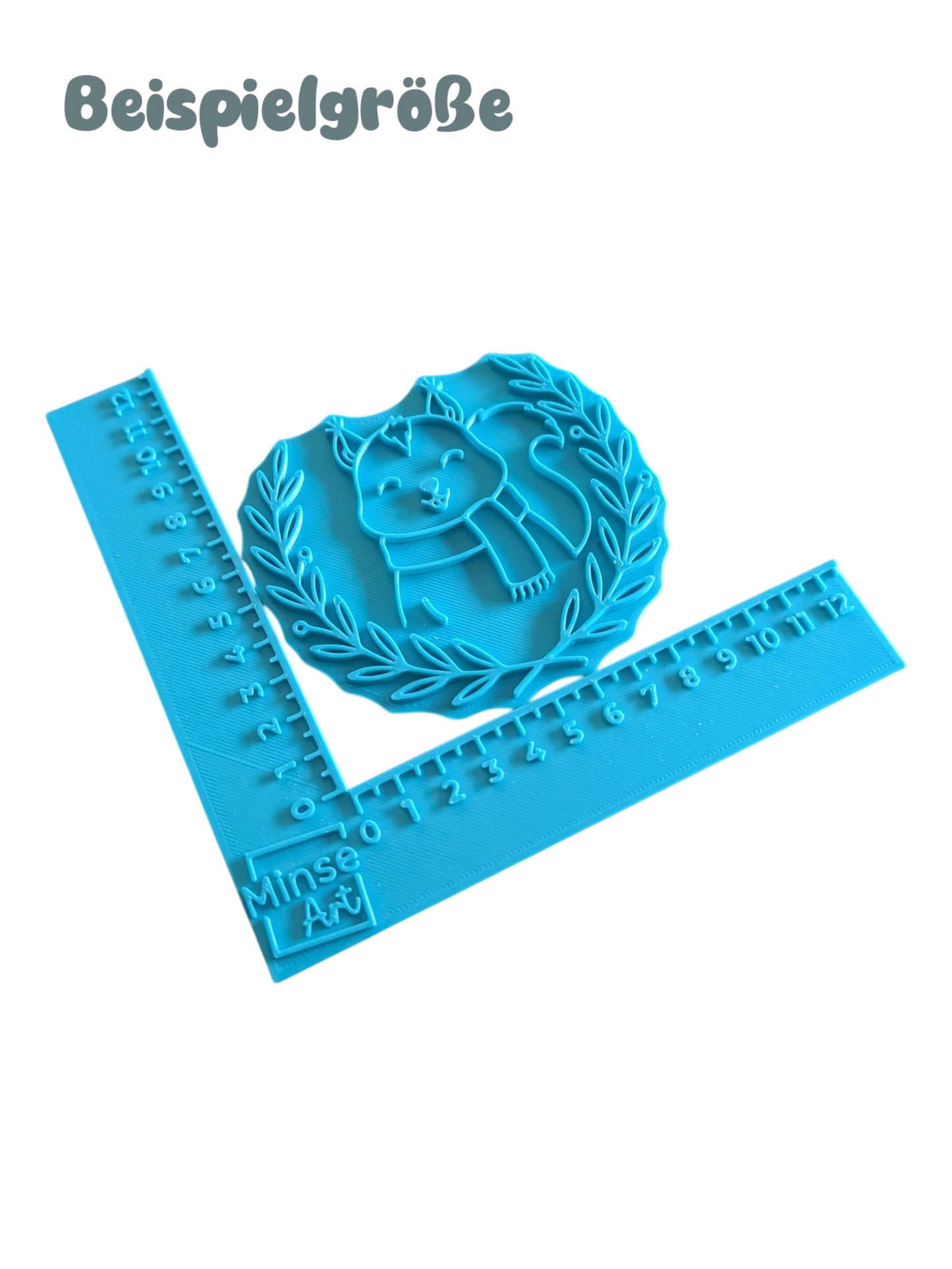 Ceramic stamp "Gentle Duckling" – Cute view with floral splendor (12cm - 19cm)