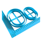 Ausstechform Ovaler "Footer" (Standfuß) | Töpferwerkzeug in verschiedenen Größen