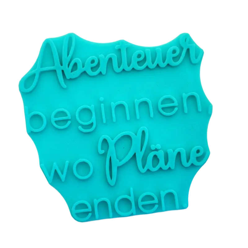 Abenteuer beginnen wo Pläne enden - Prägestempel - Minseart
