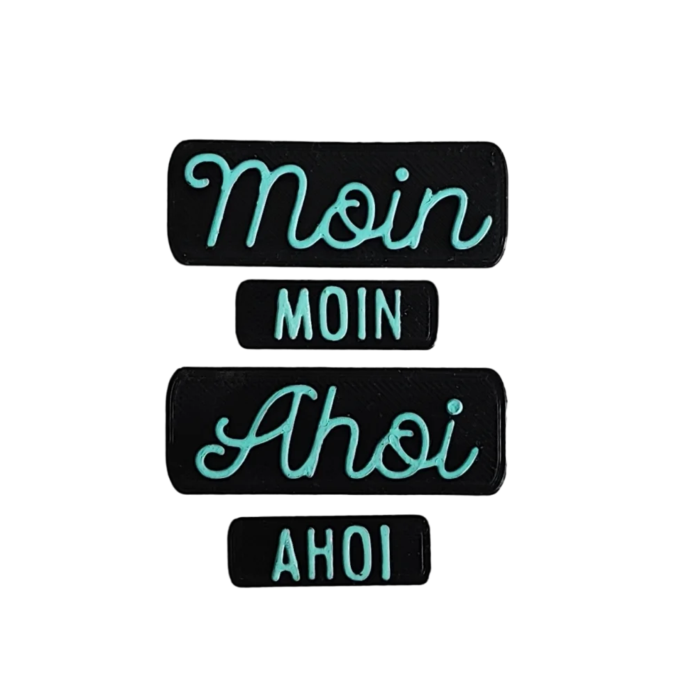 Ahoi oder Moin - Stempel - Spruchstempel