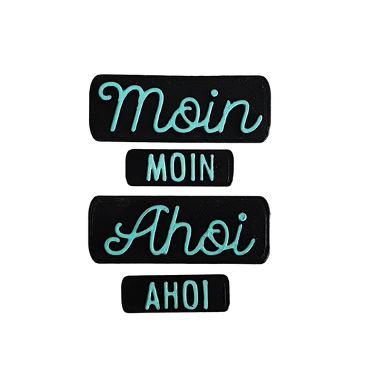Ahoi oder Moin - Stempel - Spruchstempel