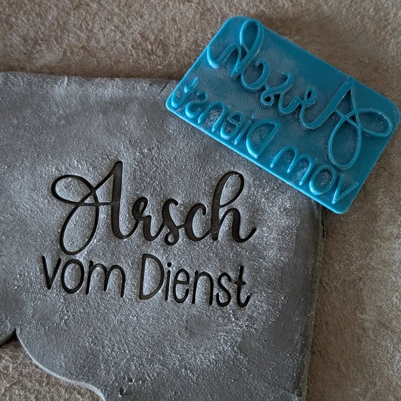 Arsch vom Dienst - Tonstempel - Spruchstempel