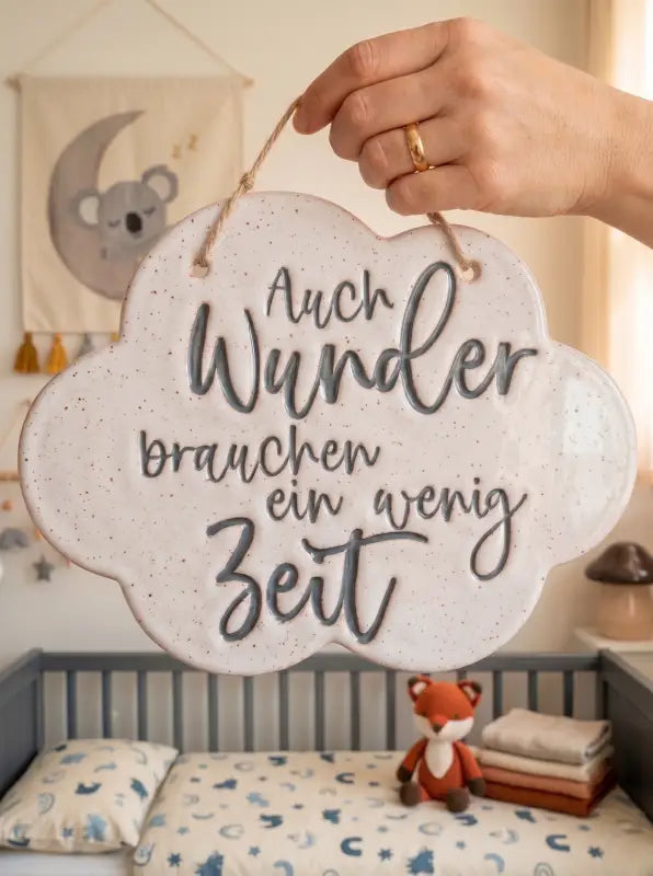 Auch Wunder brauchen ein wenig Zeit - Stempel - Spruchstempel