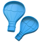 Draufsicht auf den Heißluftballon-Tonstempel. Ein wunderschönes Motiv für zauberhafte Dekorationen im Kinderzimmer, für Mobiles oder als Geschenk zur Geburt.