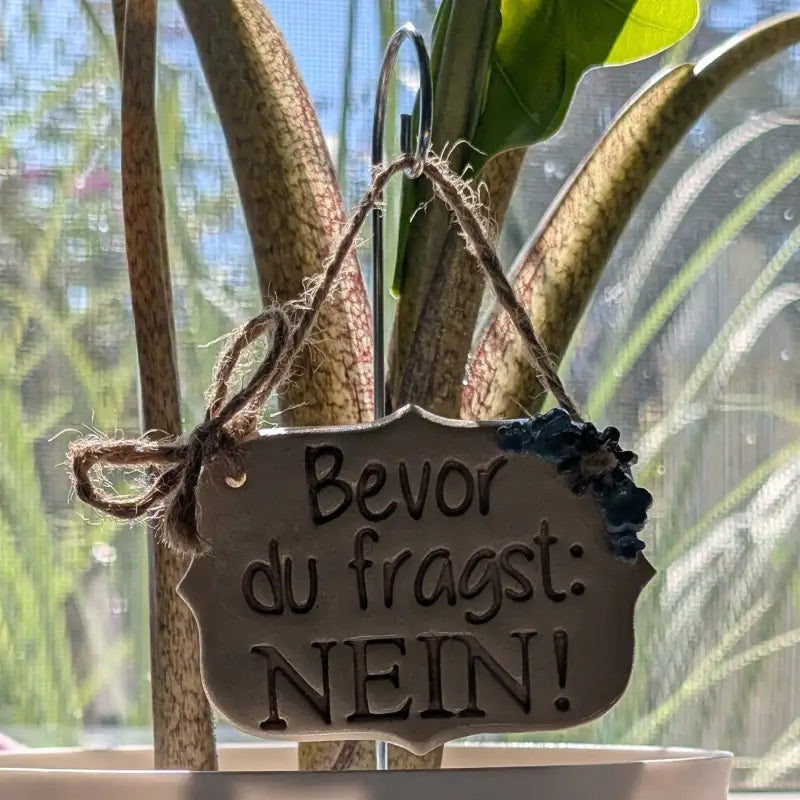 Bevor du fragst: NEIN! - Stempel - Spruchstempel