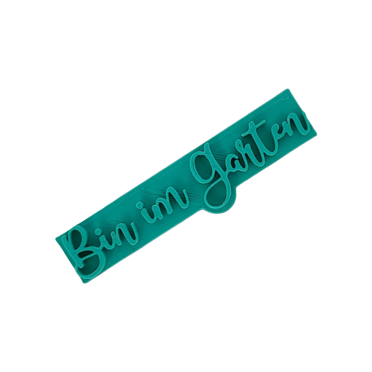 Bin im Garten - Stempel - Minseart