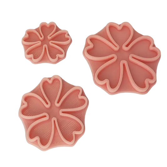 Blumen-Umriss Stempel 3er Set - osterstempel