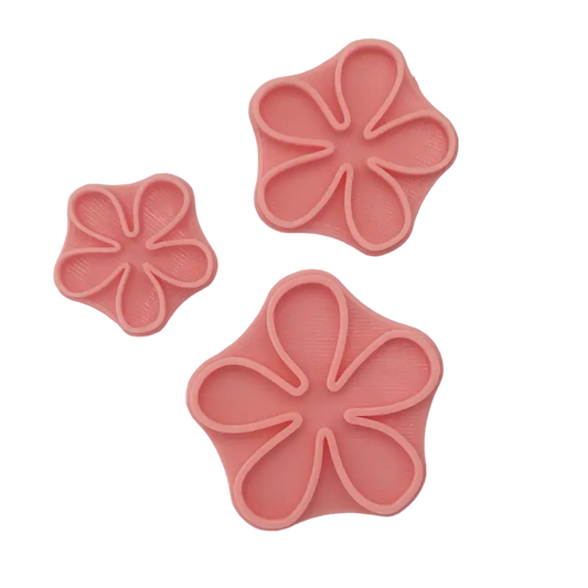 Blumen-Umriss Stempel 3er Set - osterstempel
