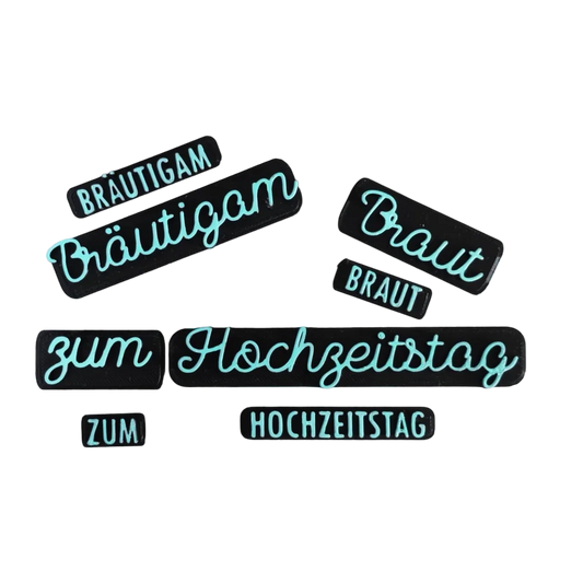 Braut Bräutigam / Hochzeit Hochzeitstag - Stempel - Spruchstempel