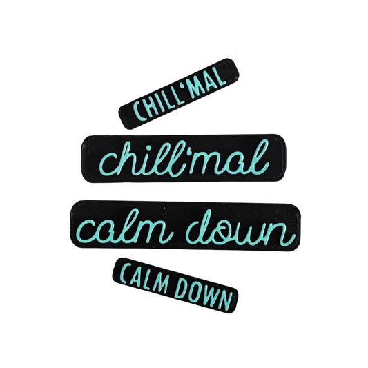 Chill mal oder Calm down - Stempel - Spruchstempel