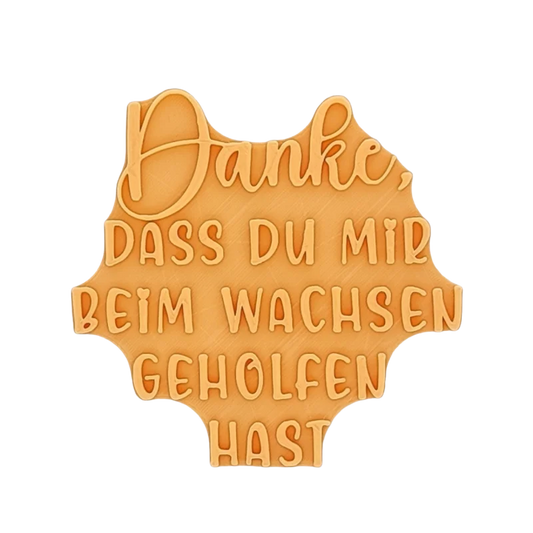Danke dass du mir beim Wachsen geholfen hast - Stempel - Minseart