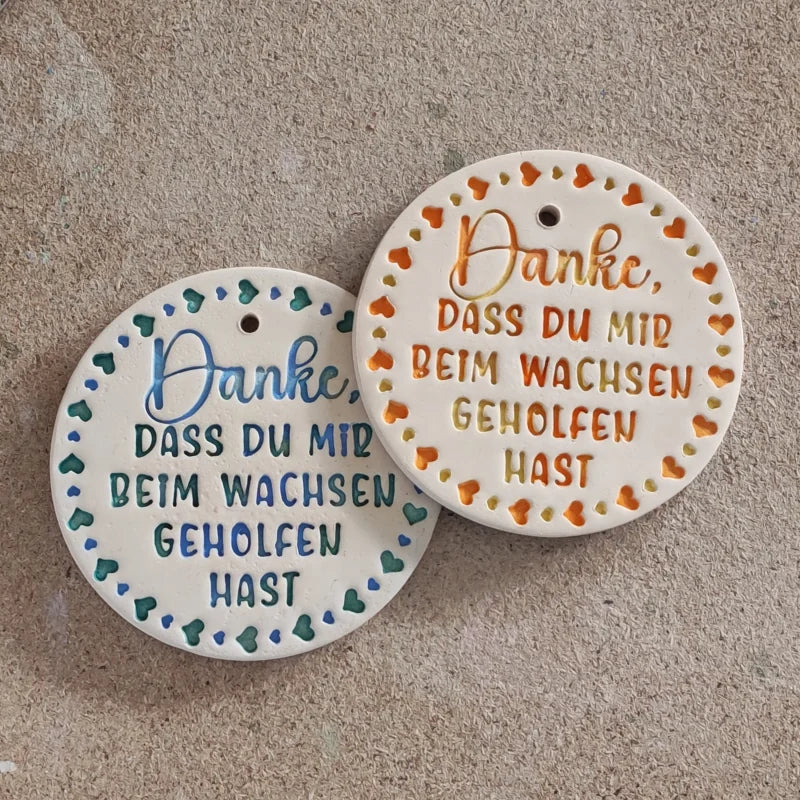 Danke dass du mir beim Wachsen geholfen hast - Stempel - Minseart
