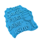 Dear Santa please bring wine - Keramikstempel Prägestempel - Spruchstempel