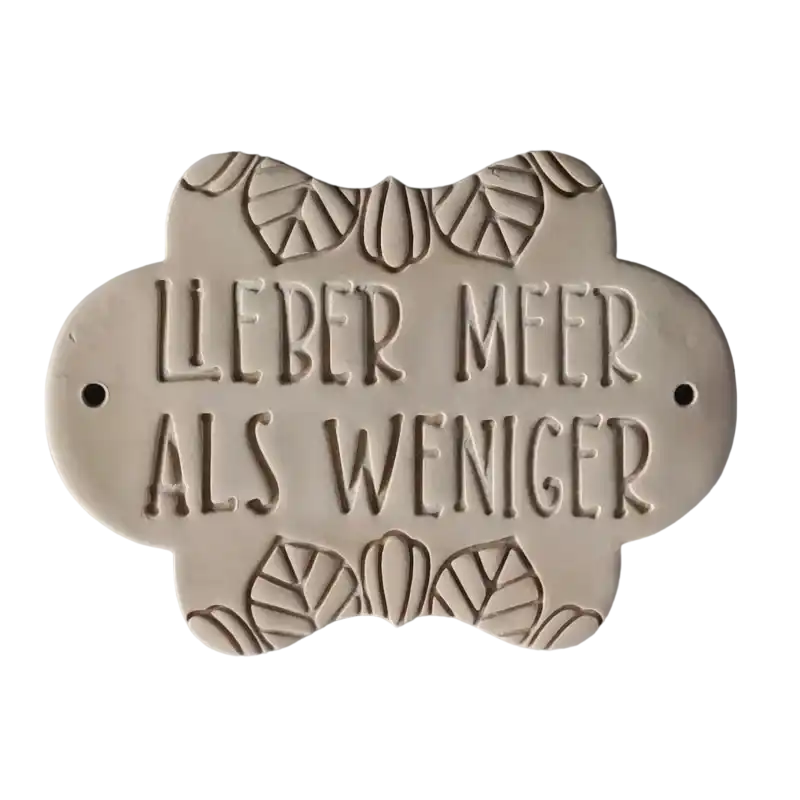 Lieber Meer als weniger - Stempel - Spruchstempel