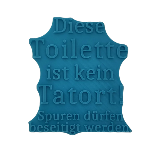 Diese Toilette ist kein Tatort - Stempel - Minseart