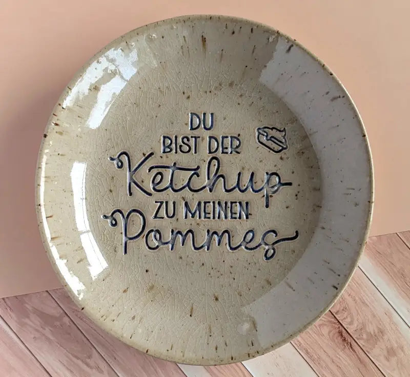 Du bist der Ketchup zu meinen Pommes - Stempel - Spruchstempel