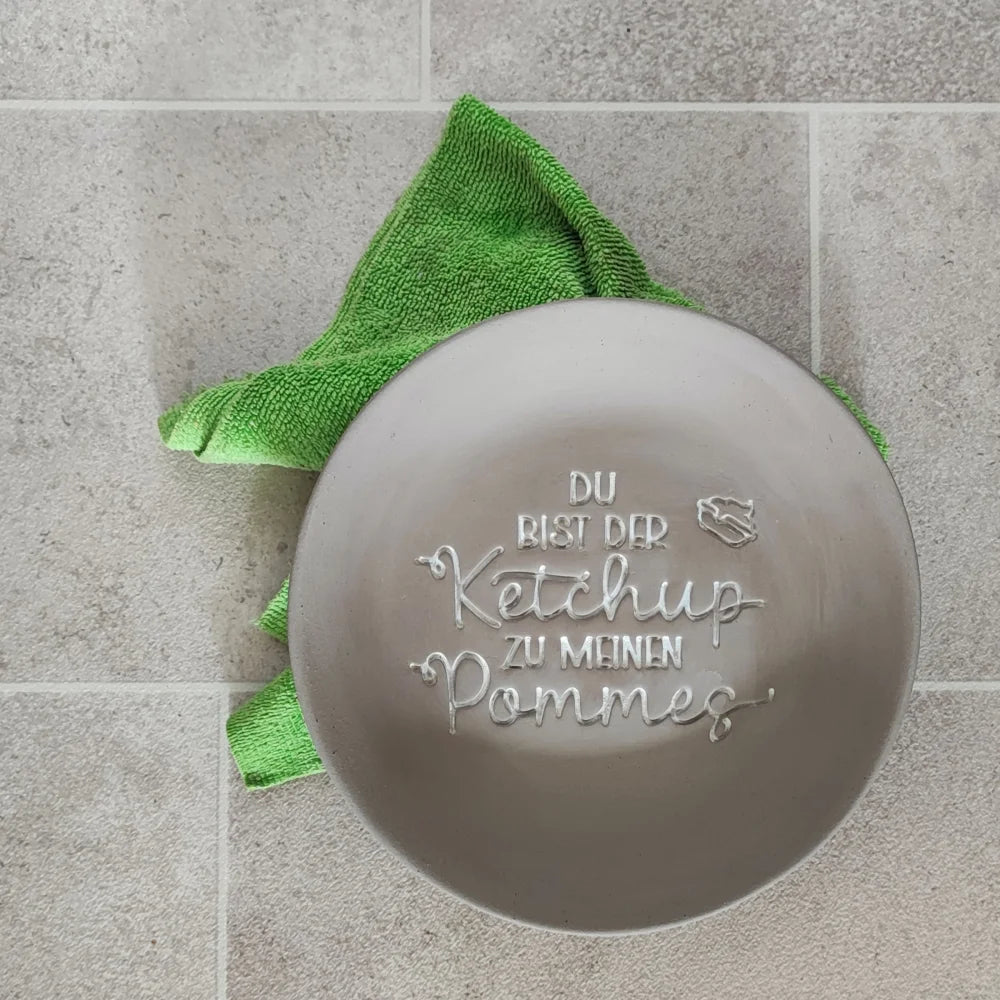 Du bist der Ketchup zu meinen Pommes - Stempel - Spruchstempel