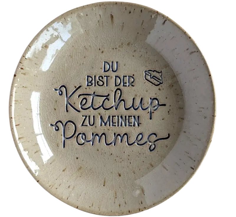 Du bist der Ketchup zu meinen Pommes - Stempel - Spruchstempel
