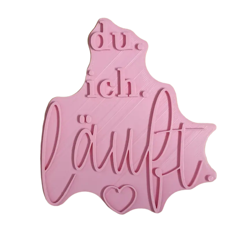 du. ich. läuft. 1- Stempel