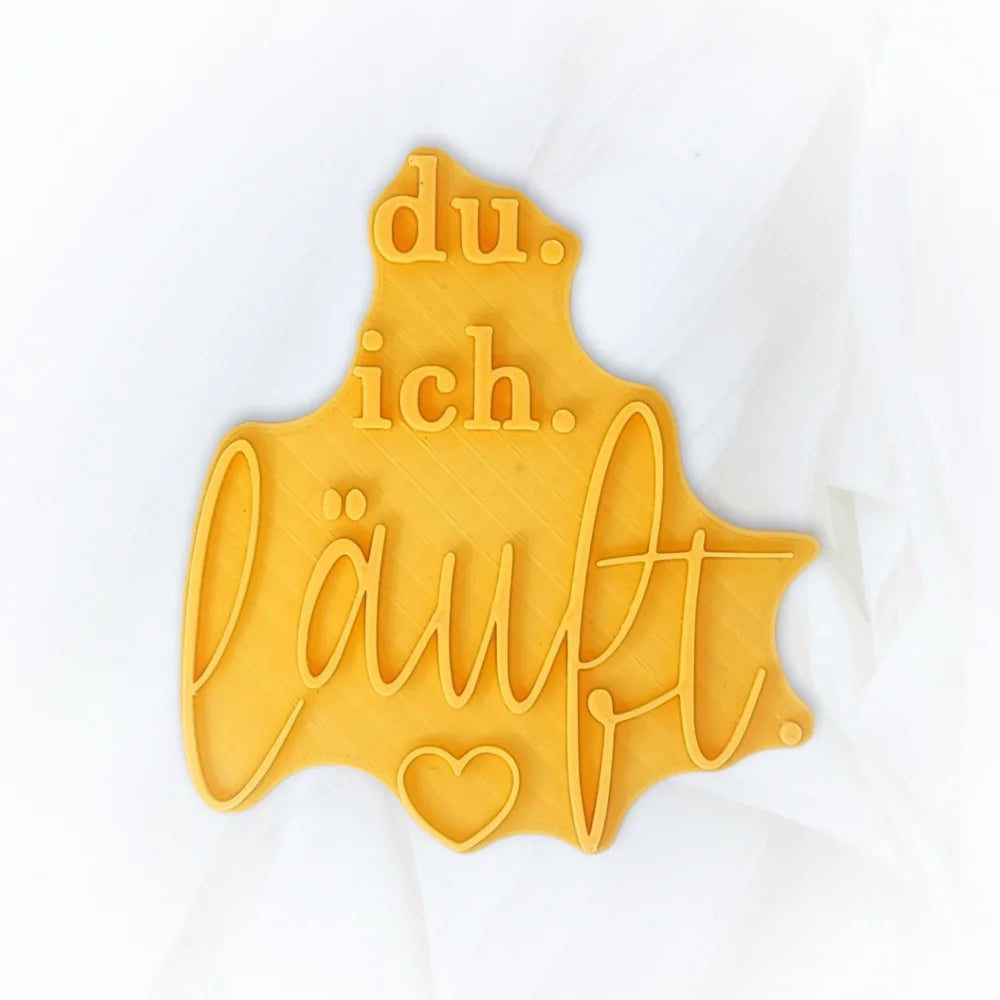 du. ich.  läuft. - Prägestempel - Minseart