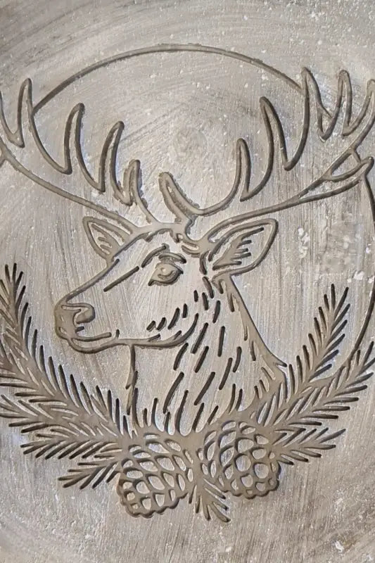 Edler Hirsch - Keramikstempel Prägestempel - Weihnachtsstempel