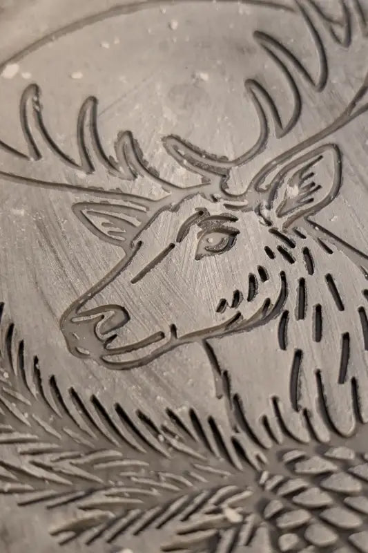 Edler Hirsch - Keramikstempel Prägestempel - Weihnachtsstempel