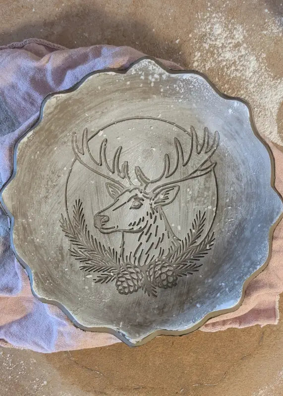 Edler Hirsch - Keramikstempel Prägestempel - Weihnachtsstempel