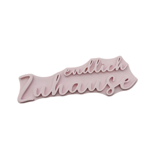 Endlich Zuhause - Stempel - Spruchstempel