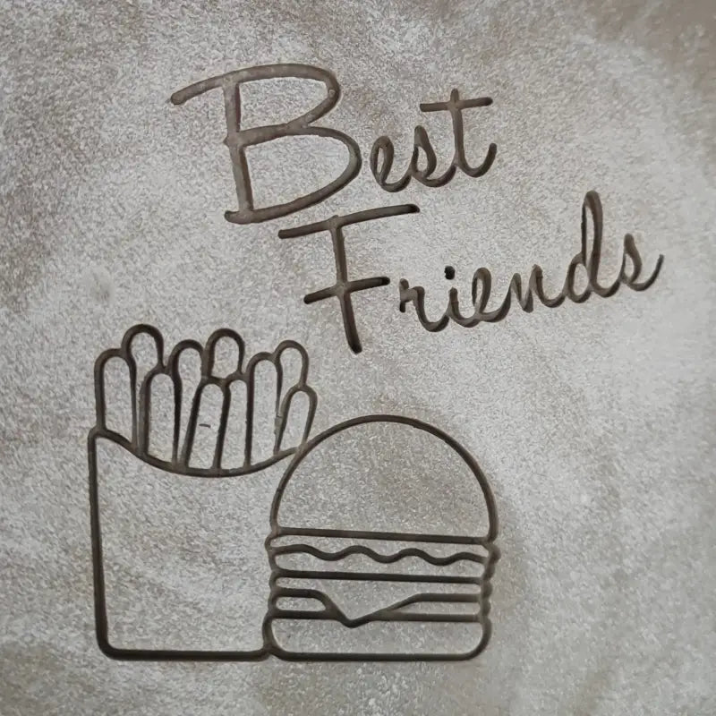 Fast Food Freunde - Stempel - Bildliche Stempel