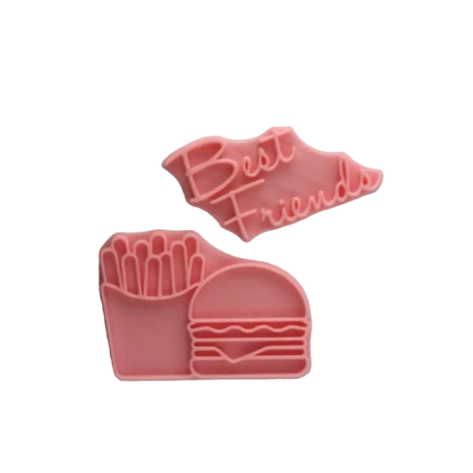 Fast Food Freunde - Stempel - Bildliche Stempel